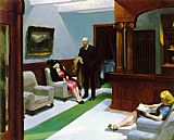 Edward Hopper Famous Paintings - Hotel Lobby